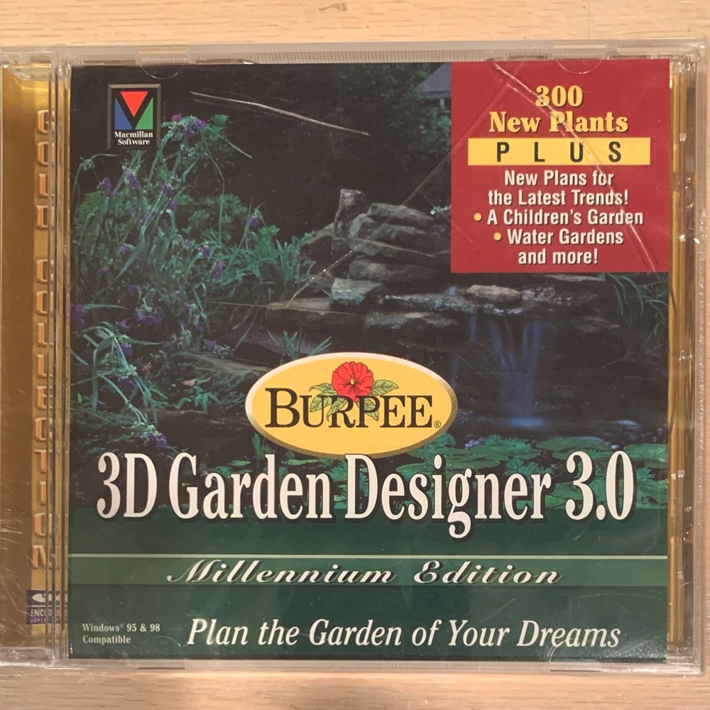 Burpee 3D Garden Designer 3.0, Millenium Edition, (Vintage), NWOT
